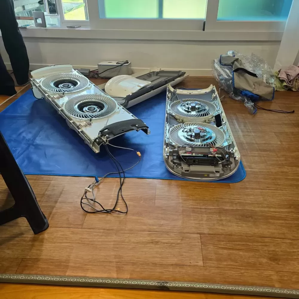 에어컨 청소 &gt; 청소작업 - 전남광양청소