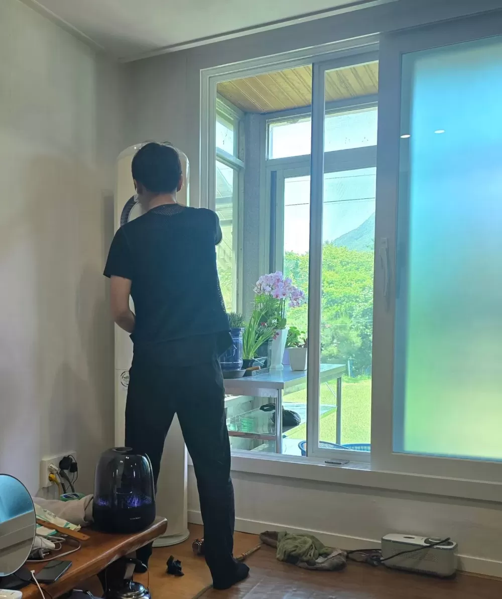 에어컨 청소 &gt; 청소작업 - 전남광양청소